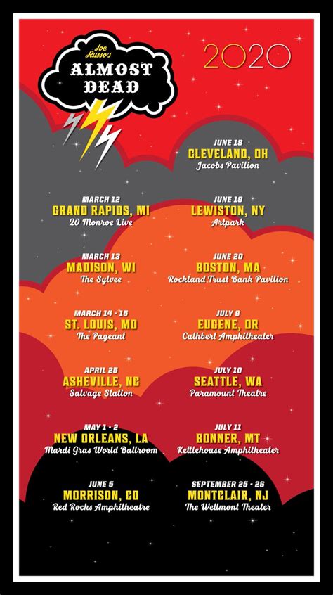It is an entertainment forum and music/video download site. Joe Russo's Almost Dead Announces 2020 Tour Dates ~ LIVE music blog