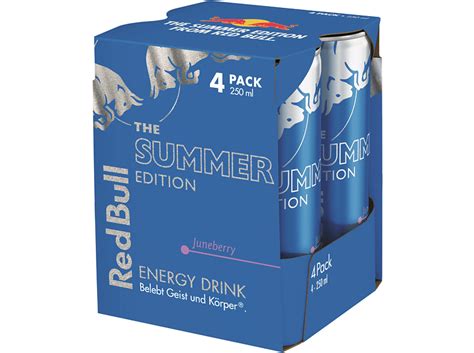 Red Bull 870531 Juneberry Summer Edition Energy Drink 4 X 025 L