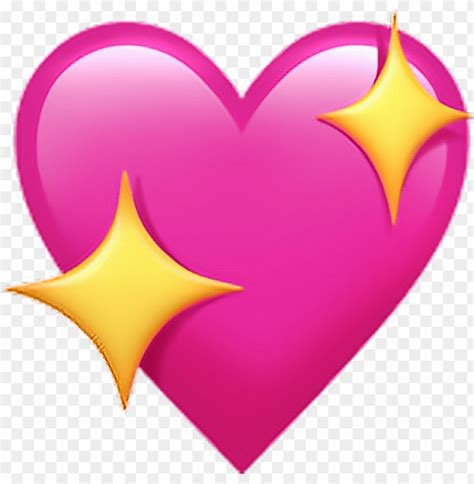 Free Download Hd Png Sparkling Heart Emoji Png Transparent With Clear