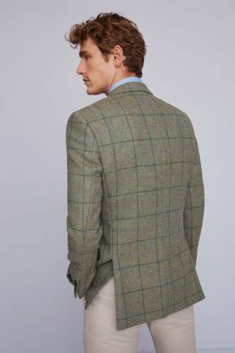 Moss 1851 Green Multi Check Tweed Jacket Moss Hire