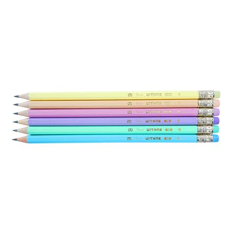 Pastel Series Wooden Hb Pencil With Eraser Products List Dalian Golden