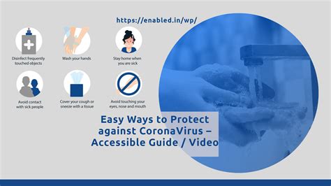 Easy Ways To Protect Against Coronavirus Accessible Guide Video