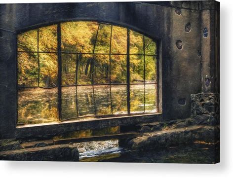 Inside The Old Spring House Acrylic Print By Scott Norris