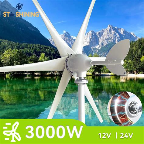 Turbina Aerogeneradora Horizontal De 3000W Molino De Viento Con