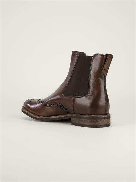 If you're looking for the finest chelsea boots money can buy, you'd be hard pushed to find a brand with more thumbs ups from the most discerning of men. Tod's Brogue Style Chelsea Boot in Brown for Men - Lyst