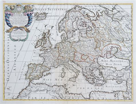 Carte Géographique Ancienne De Leurope Cartes Livres