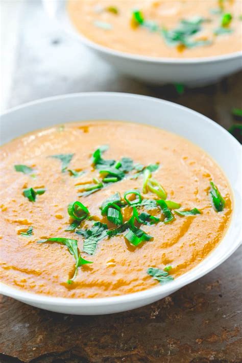 15 minute thai pumpkin soup - Healthy Seasonal Recipes