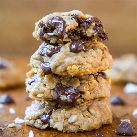 Soft And Chewy Oatmeal Coconut Chocolate Chip Cookies Averie Cooks