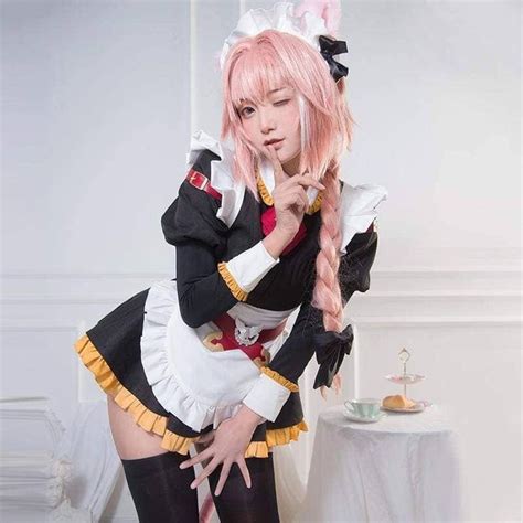 Xcoser Fate Astolfo Maid Uniform Cosplay Costume In 2021 Maid Cosplay Cosplay Woman Astolfo