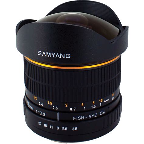 Samyang 8mm Ultra Wide Angle F35 Fisheye Lens Sy8m O Bandh Photo