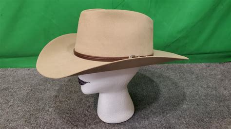 Stetson 4x 100 Buffalo Felt Seneca Pinch Front Crown Cowboy Hat 3 12