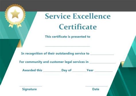 Customer Service Award Certificate 10 Templates That Give You Perfect