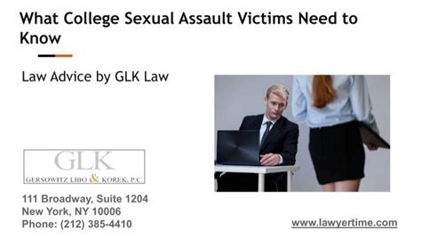 what college sexual assault victims need to know