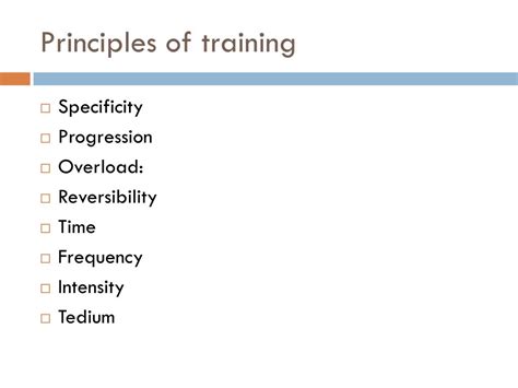 Ppt Principles Of Training Powerpoint Presentation Free Download