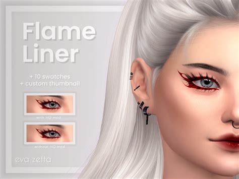 The Sims Resource Flame Eyeliner Eva Zetta