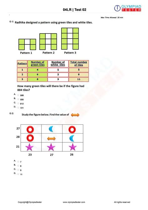 Class 4 Logical Reasoning Worksheet 02 Worksheets Science Worksheets