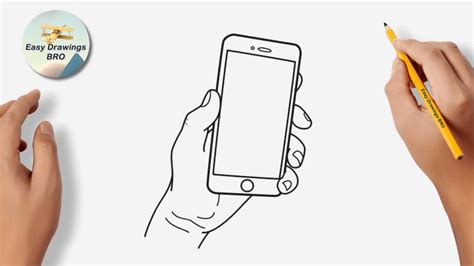 Drawing Hand Holding A Phone Tutorial How To Draw A Hand With Mobile