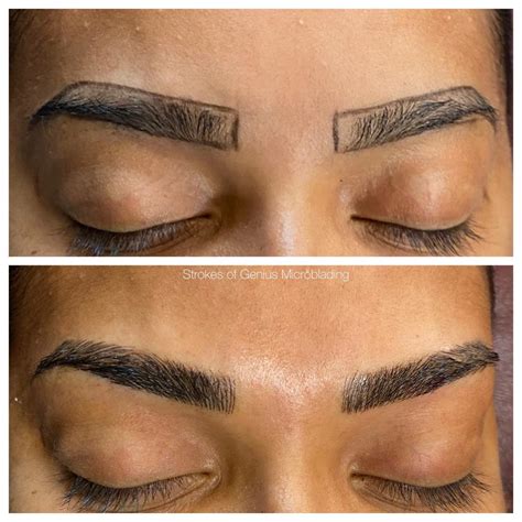 Three Different Ways To Get Thicker Eyebrows Strokes Of Genius Microblading