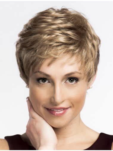 Affordable Cropped Boycuts Monofilament Synthetic Wigs