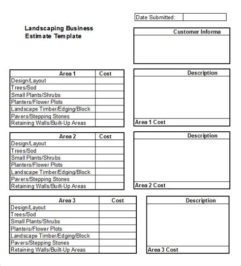 Customizable Landscaping Estimate Template Blog