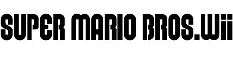 New Super Mario Bros Wii Font Download Famous Fonts