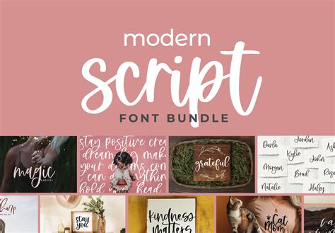 Modern Script Fonts Bundle 4287405 Bundle