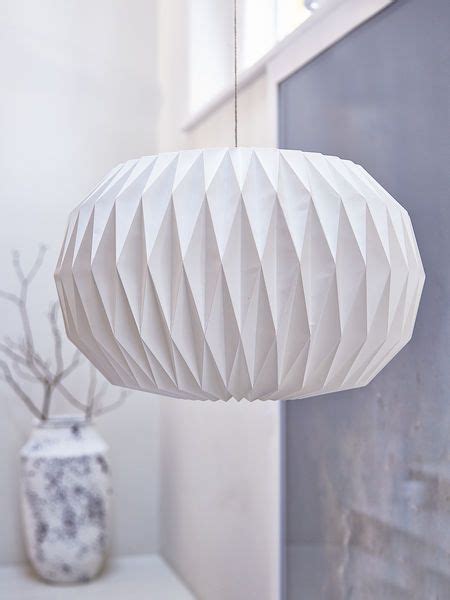 Scandi Style Lighting Ideas Paper Lampshade Lamp Shades White Lamp
