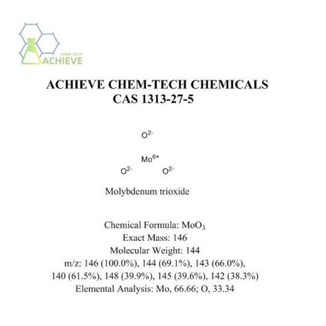 Molibdenum Trioksida Cas Pemasok Produsen Pabrik Harga