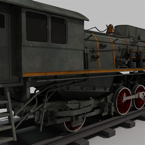 Old Steam Train 3d Model Max Obj Fbx