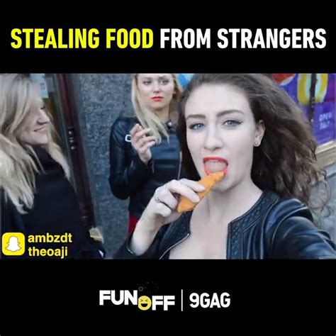 Stealing Food From Strangers 9gagfunoff By 9gag Video