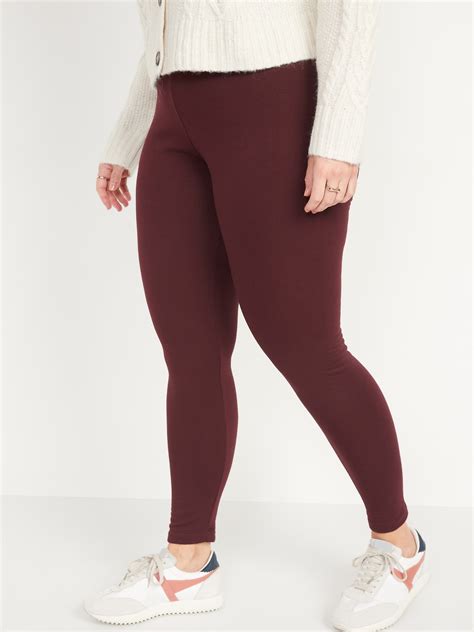 high waisted fleece lined ankle leggings old navy