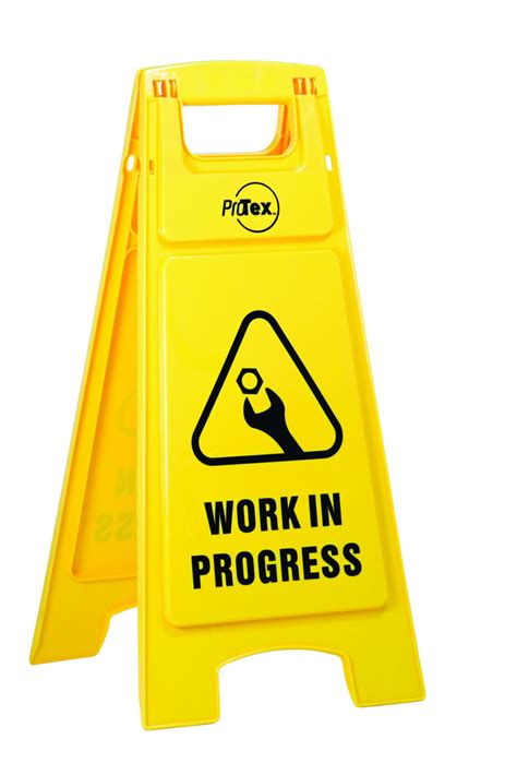 Work In Progress - Plastic A-Frame | Uniform Safety Signs