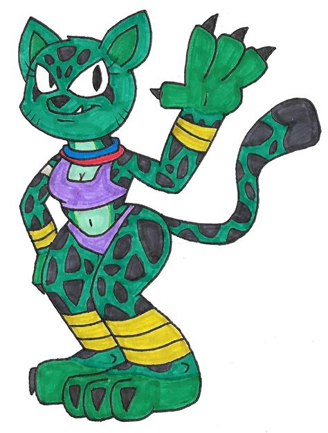 Green Anthro Cheetah By Genie Dragon On Deviantart