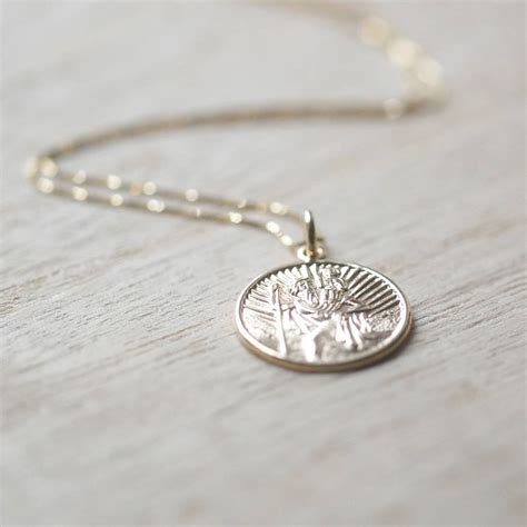 Maybe you would like to learn more about one of these? 9ct gold st christopher necklace* by oh so cherished | notonthehighstreet.com