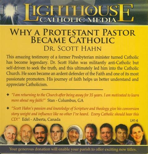 Why A Protestant Pastor Became A Roman Catholic Dr Scott Hahn Why A