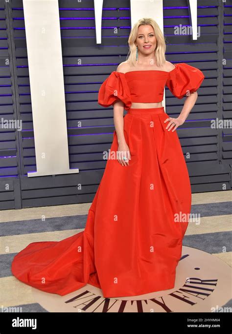 Elizabeth Banks Attending The 2019 Vanity Fair Oscar Party Held At The