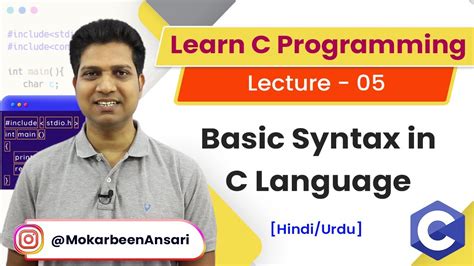 5 Basic Syntax In C Language Learn C Programming C Programming