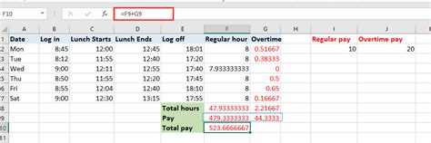 Excel Overtime After 40 Hours Spreadsheet Template Verwaves