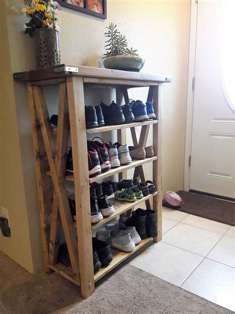 27 Incredible Entryway Shoe Storage Items for Every Kind of Entryway | Wood shoe rack, Entryway ...