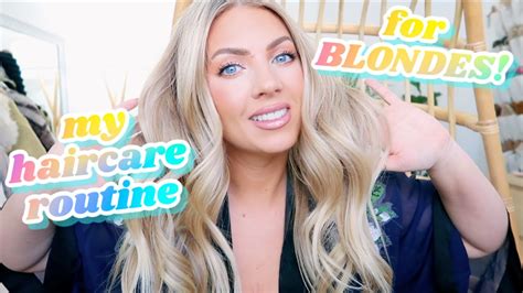 Blonde Hair Care Routine How I Keep My Blonde Hair Healthy Youtube