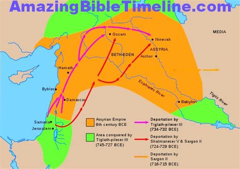 Israel And The First Carrying Away By Assyria Amazing Bible Timeline With World History