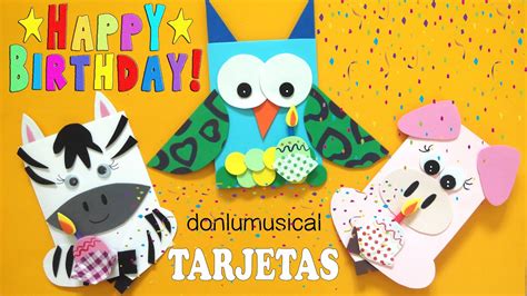 Diy Tarjetas De Cumpleaños Birthday Cards Youtube