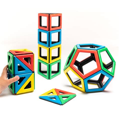 Magnetic Polydron Extra Shapes Set Abc School Supplies