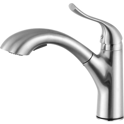 Commercial kitchen faucet single handle swivel brushed nickel pull down sprayer. ANZZI Di Piazza Single Handle Standard Kitchen Faucet in ...