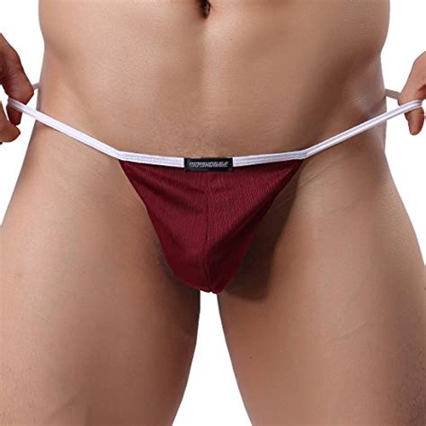 Ikingsky Men S Sexy G String Breathable Low Raise Thong Underwear Pack Of Us Medium With Tag