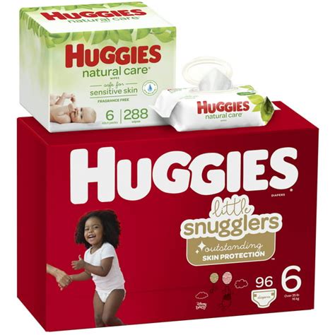 Huggies Little Snugglers Baby Diapers Size 6 96 Ct Economy Plus Pack
