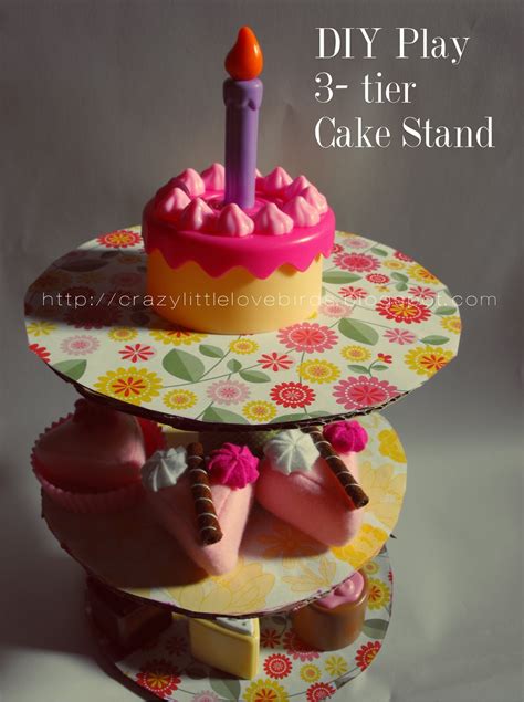 Diy 3 Tier Play Cake Stand