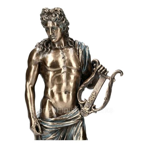 apollo phoebus god with lyre mythology greek roman statue sculpture cast bronze art sculptures