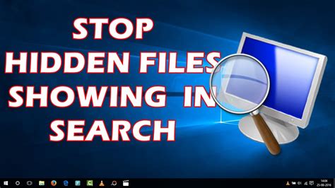 Stop Hidden Files Showing Up In Search Results Windows 10 Tips And