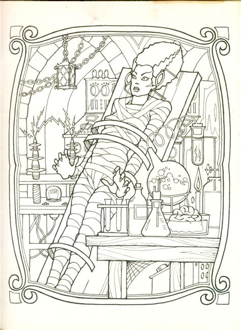 Universal Monsters Coloring Pages Classic Monster Movie Dracula Coloring Page Push The